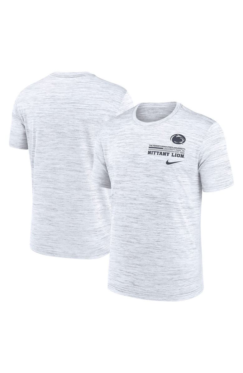 Nike Men's Nike White Penn State Nittany Lions Velocity Stacked Performance T-Shirt, Alternate, color, White