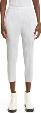 Pleats Please Issey Miyake Pleated Crop Skinny Pants