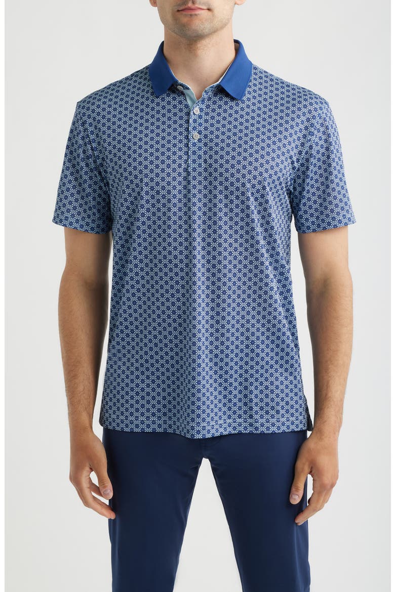 Cadence Performance Golf Polo, Main, color, NAVY
