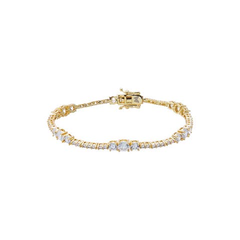 Graduated Accent Tennis Bracelet