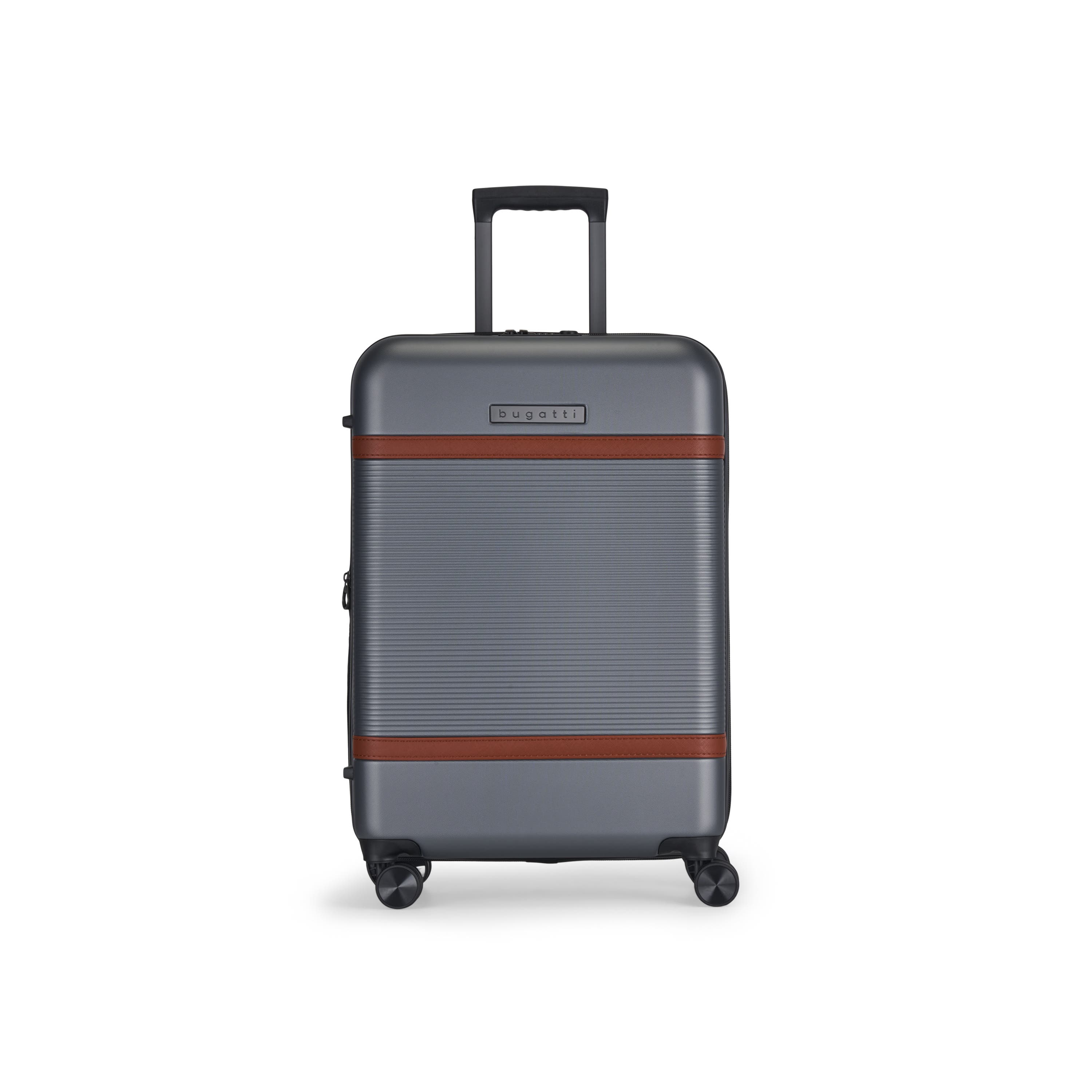 bugatti Wellington Hardside Medium Luggage with TSA Lock in Pewter 