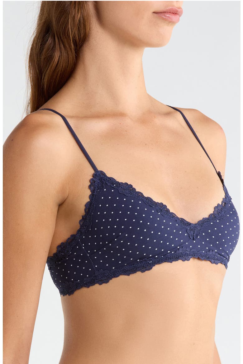 Intimately FP Charlie Bralette, Alternate, color, NAVY DOT