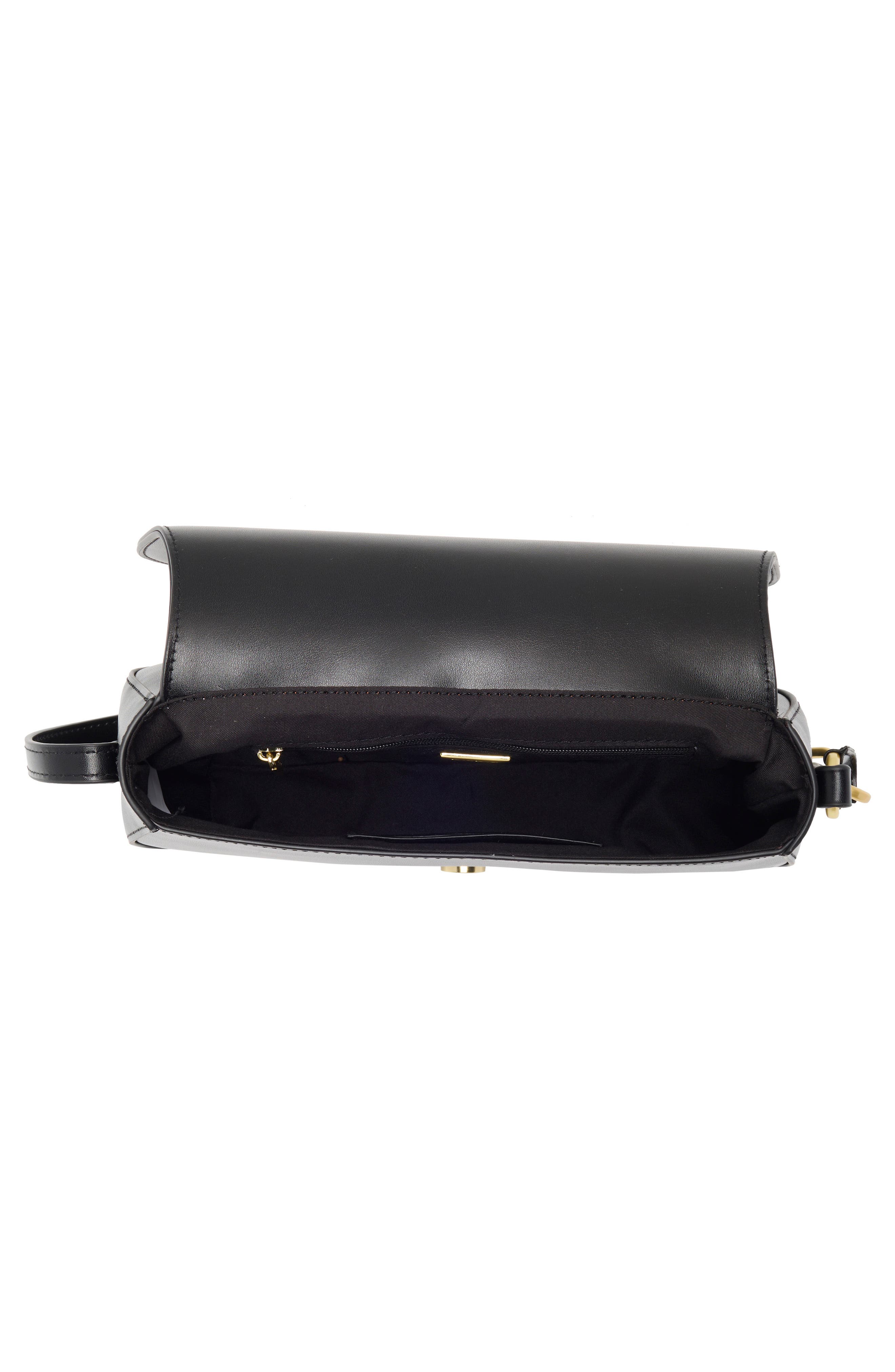 Covered Rings Shoulder Bag, Alternate, color, BLACK