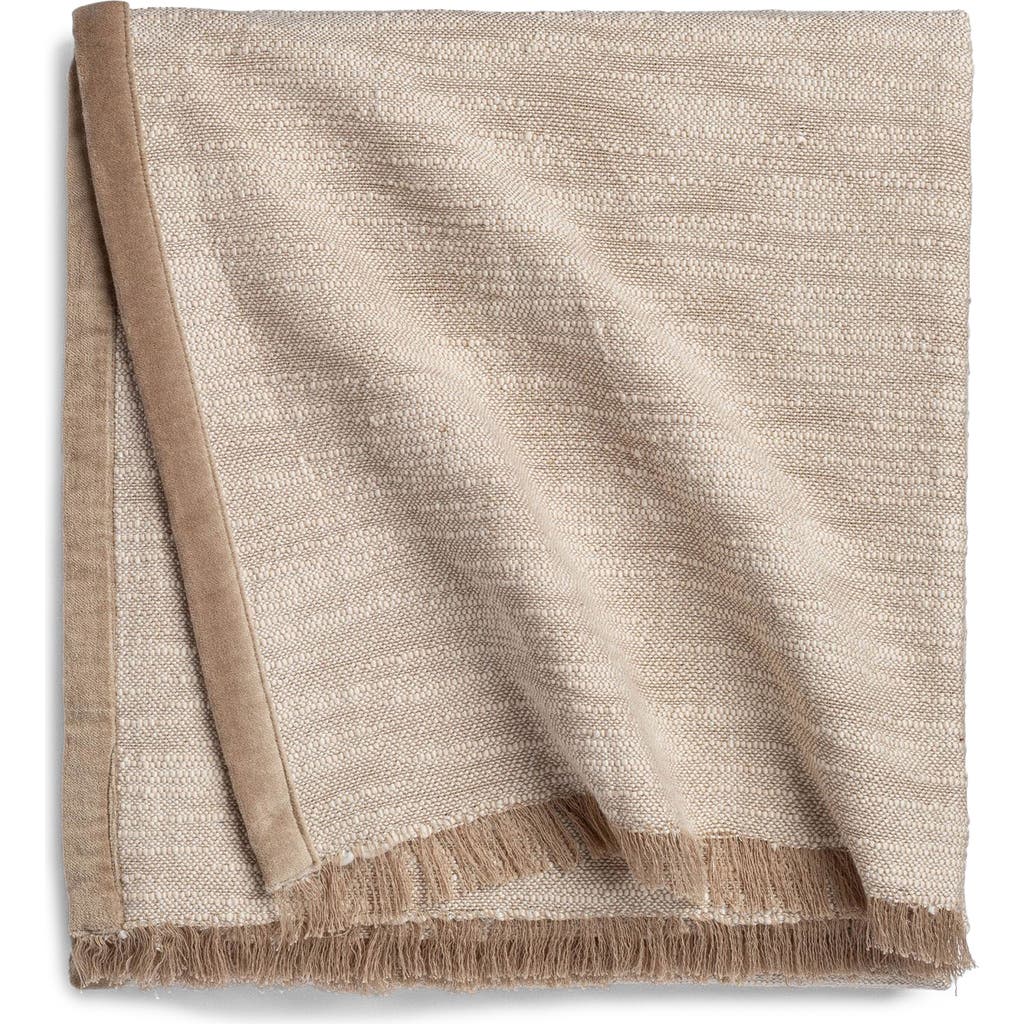 Crane Air Tranquil Weave Throw Blanket In Brown