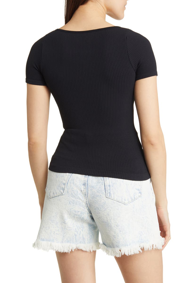 Free People XYZ Scoop Neck Crop Rib T-Shirt, Alternate, color,