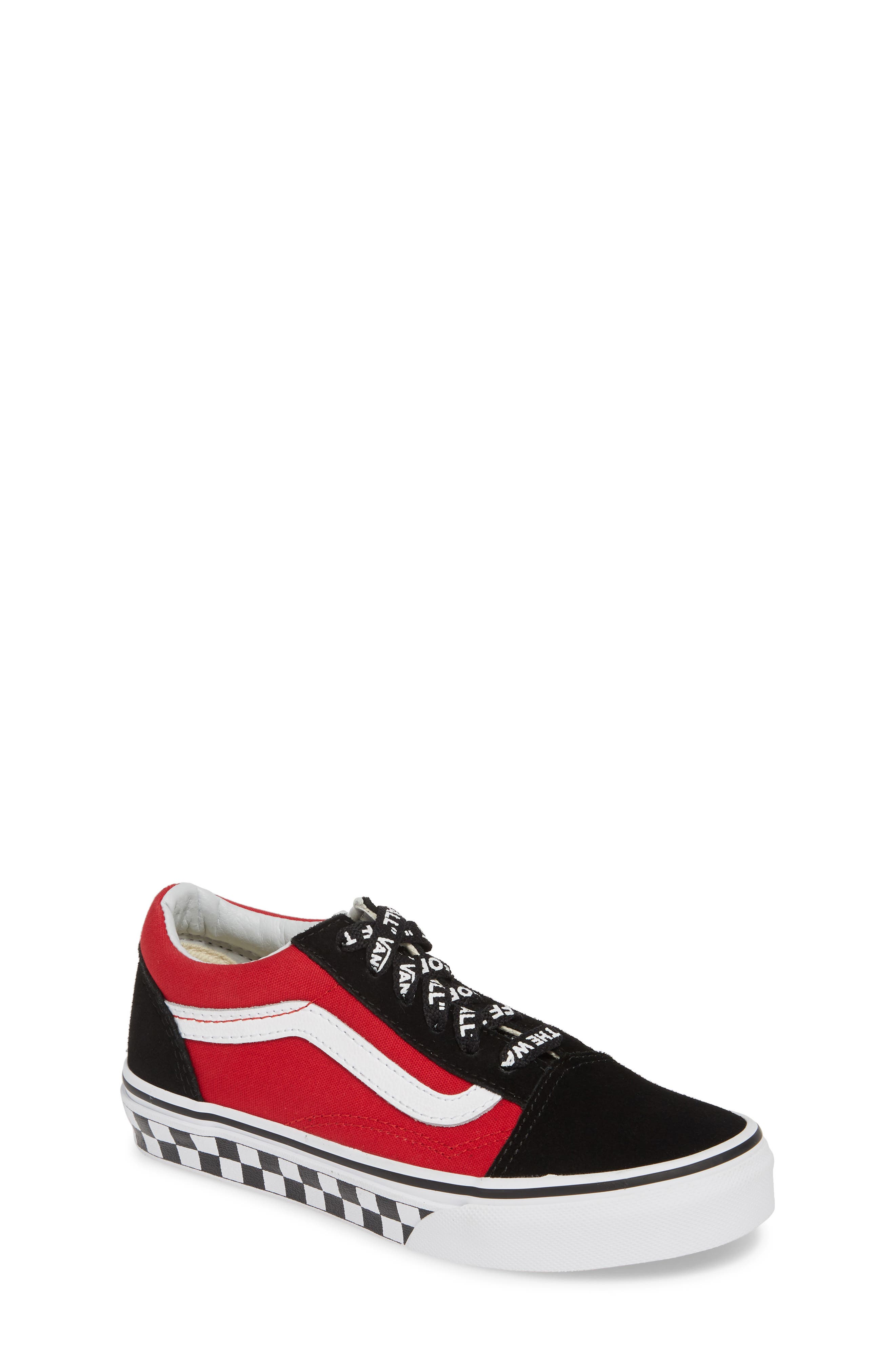 Old Skool Sneaker, Main, color, BLACK/ TRUE WHITE/ WHITE
