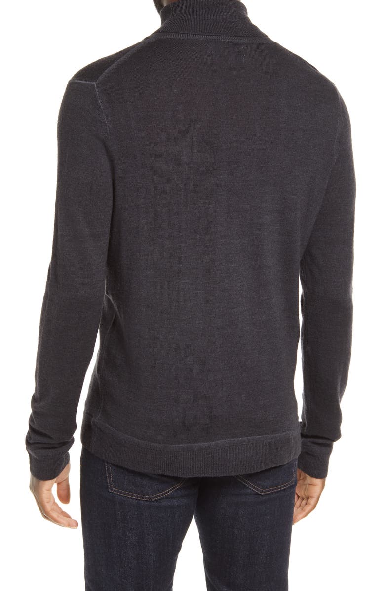 Nordstrom Signature Merino Wool Garment Dye Turtleneck Sweater, Alternate, color, 