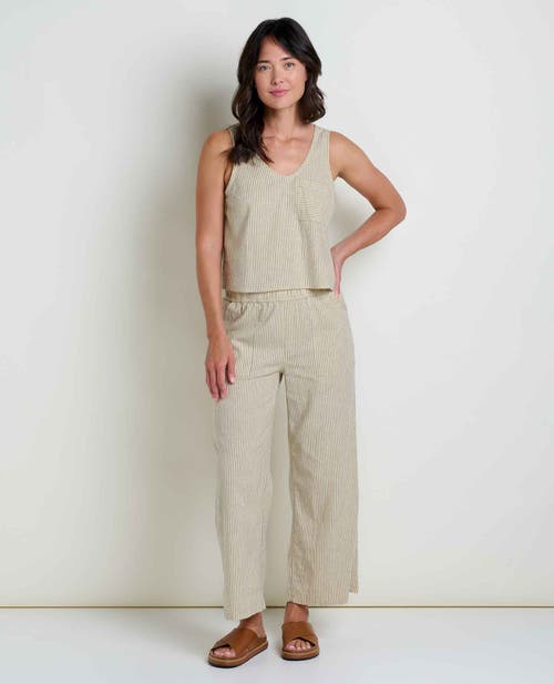 Toad And Co Taj Hemp Button Back Tank Top In Gray