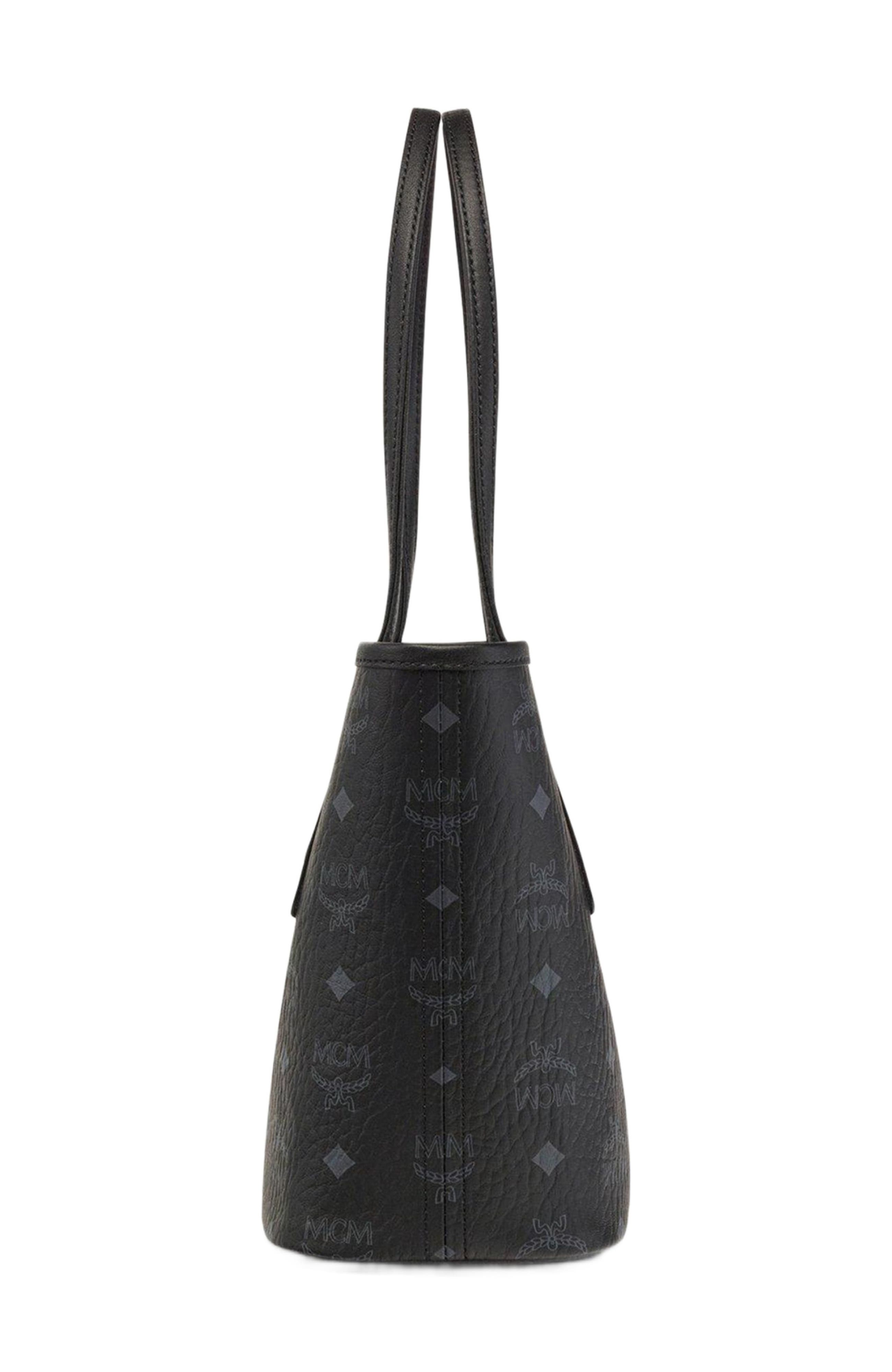 MCM Mini Reversible Liz Shopper in Visetos, Alternate, color, 