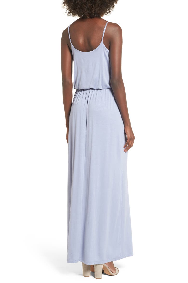 Knit Maxi Dress, Alternate, color, SILVER BULLET