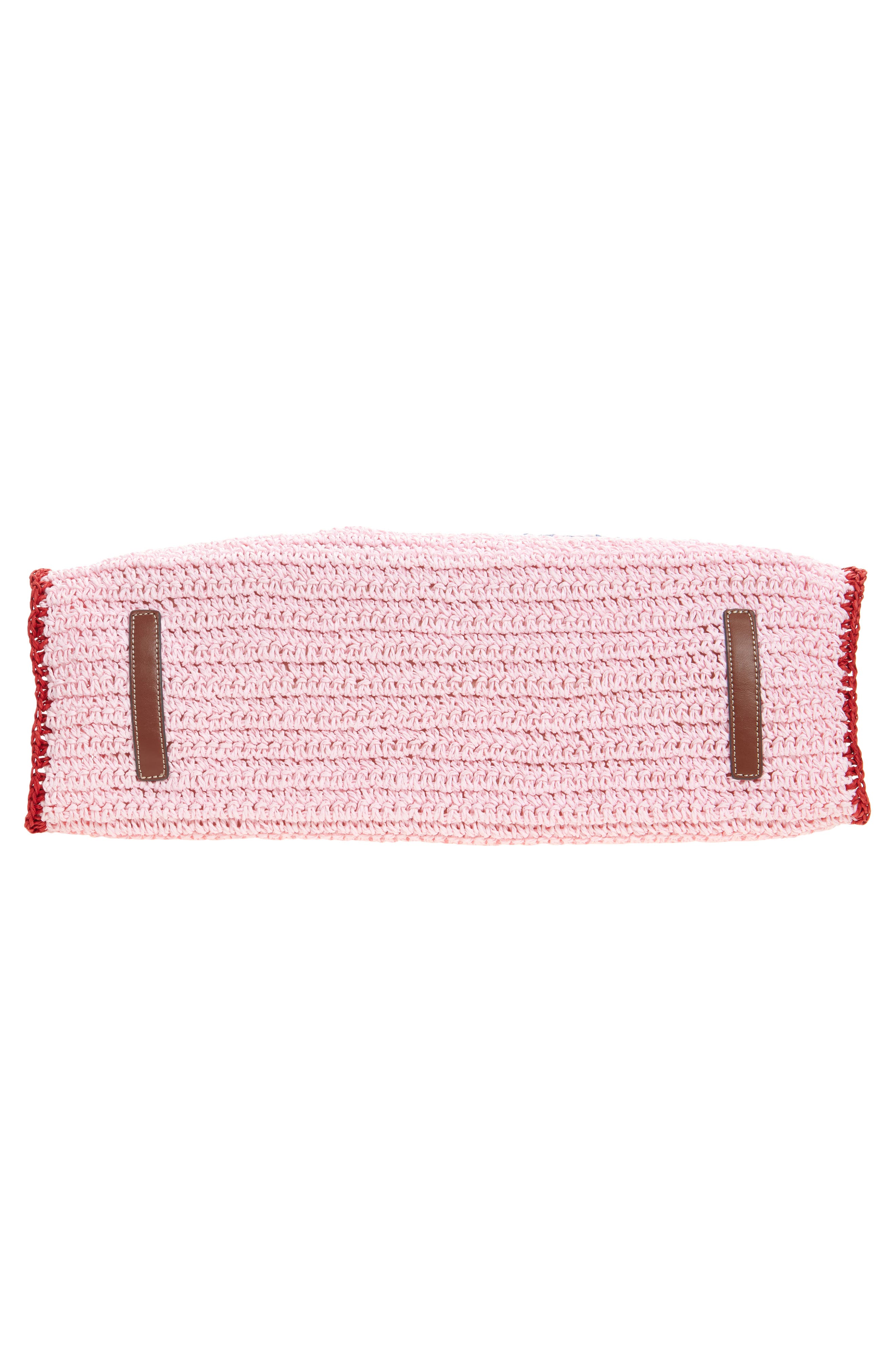 Anya Hindmarch Sweet 
N Low East/West Raffia Tote, Alternate, color, Tuberosa