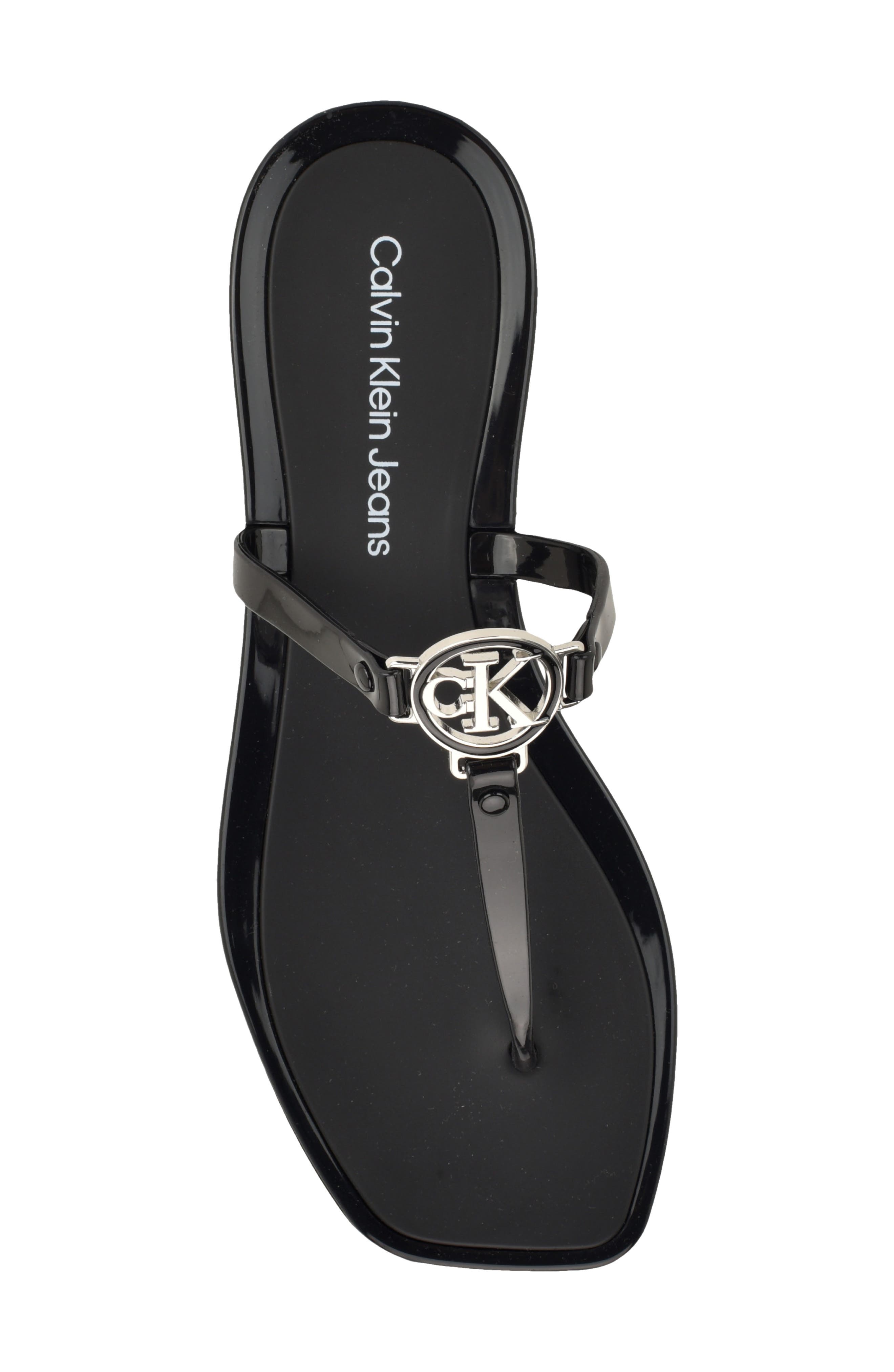 Calvin Klein Ellye Sandal, Alternate, color, Black