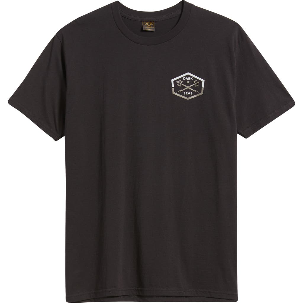 Dark Seas Progressive Foil Graphic T-shirt In Blue