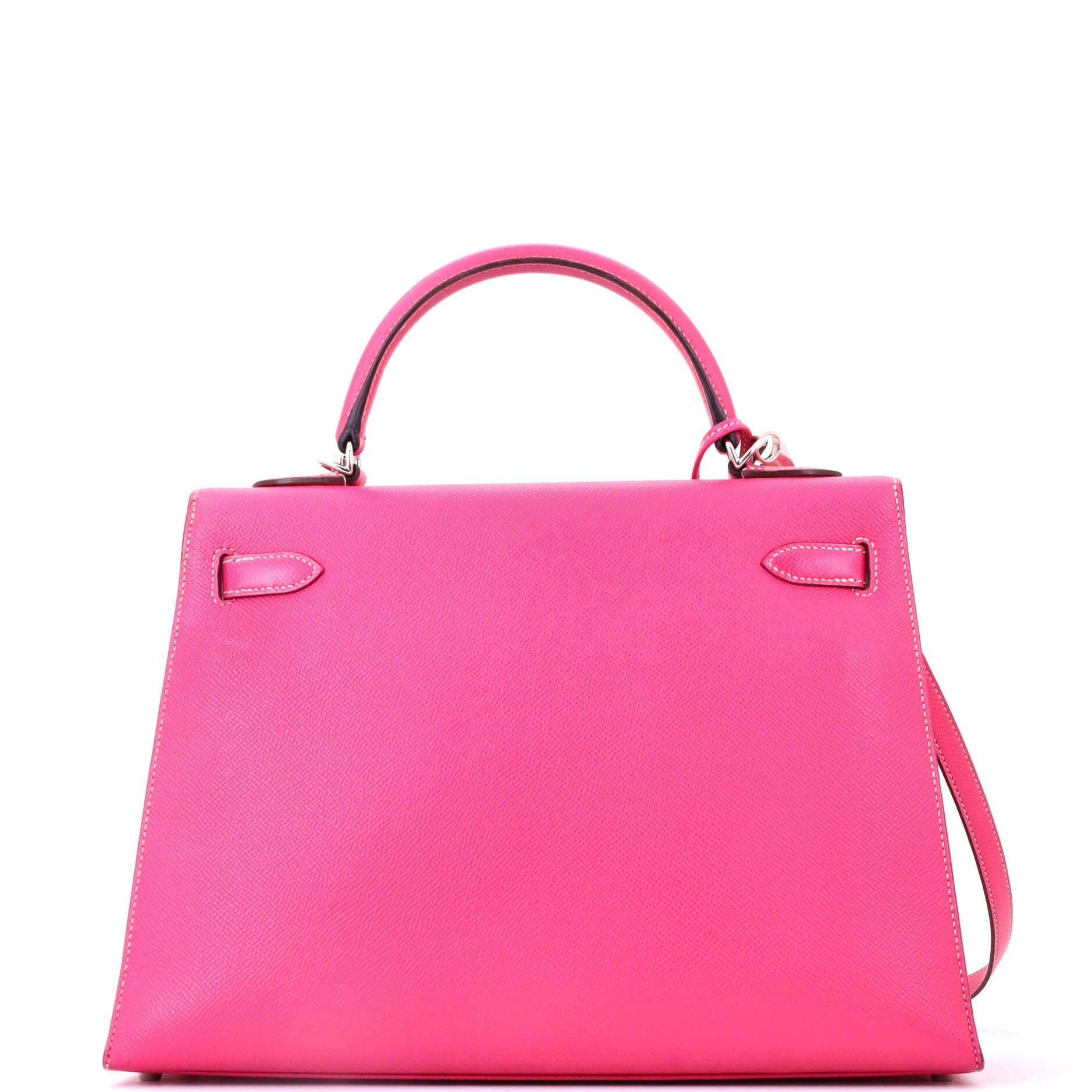Kelly Handbag Pink Epsom with Palladium Hardware 32, Alternate, color, Pink