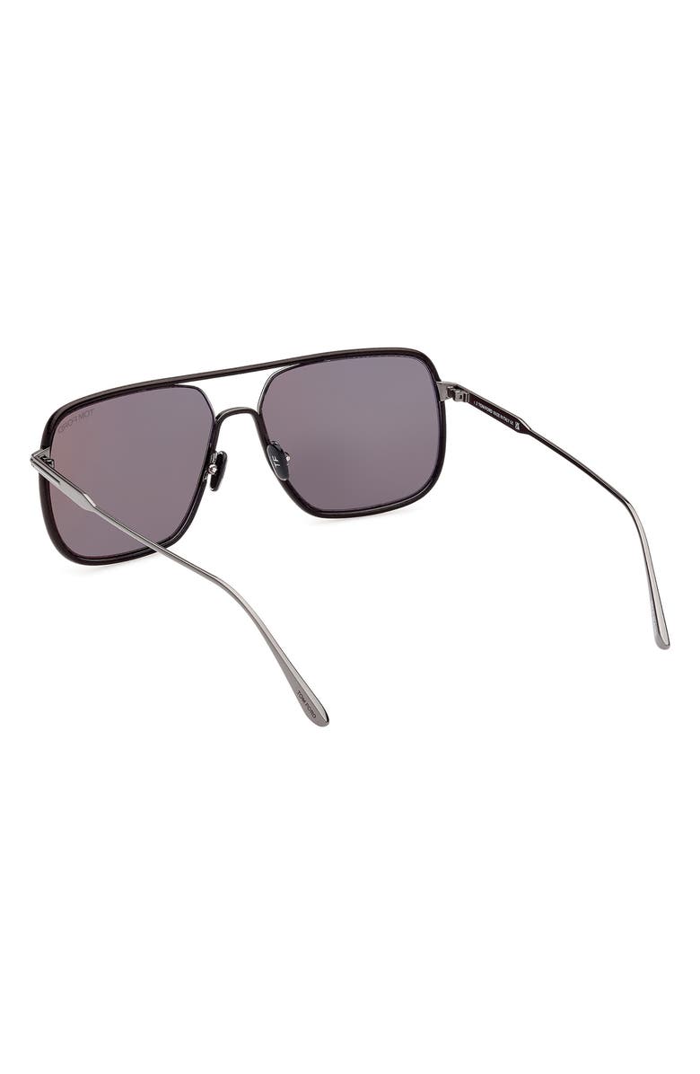 TOM FORD Cliff-02 60mm Aviator Sunglasses, Alternate, color, 