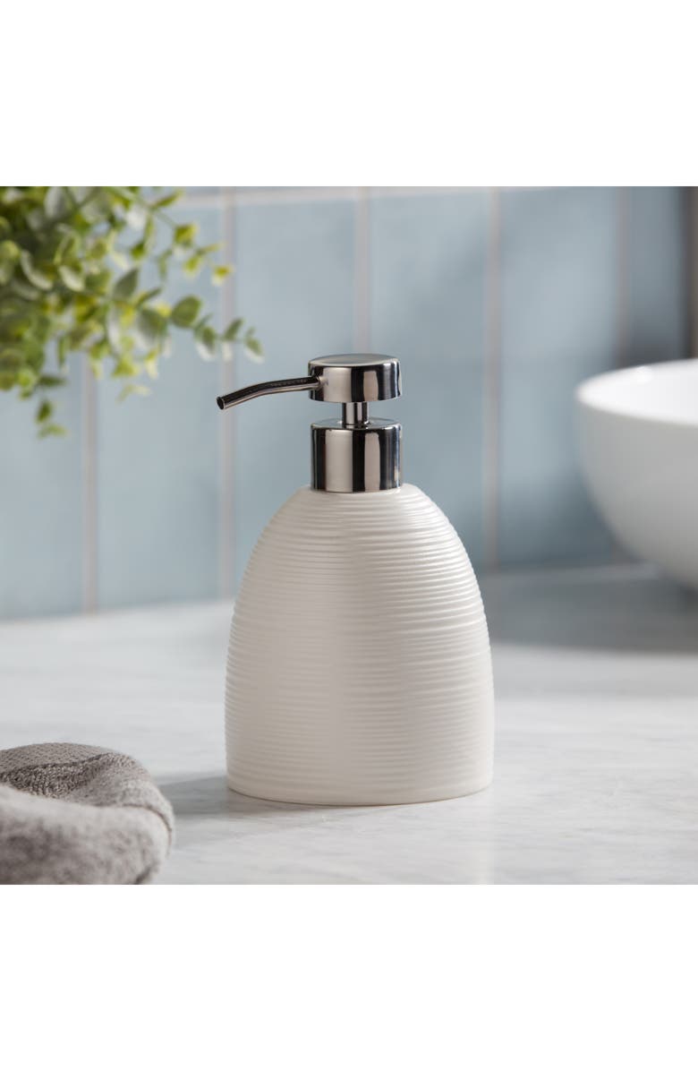 ROSELLI TRADING COMPANY Dubai Ceramic Lotion Pump, Alternate, color, White