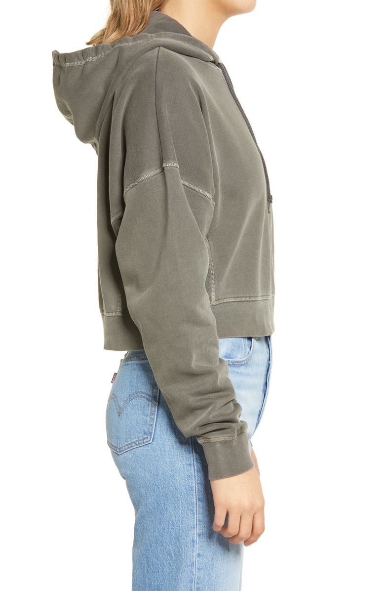 BDG Urban Outfitters Slouchy Crop Hoodie, Alternate, color, 