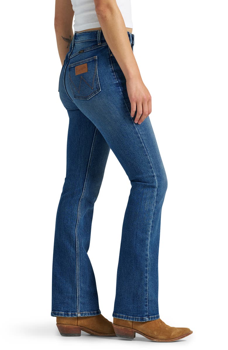 Wrangler High Waist Slim Bootcut Jeans, Alternate, color, Carolina