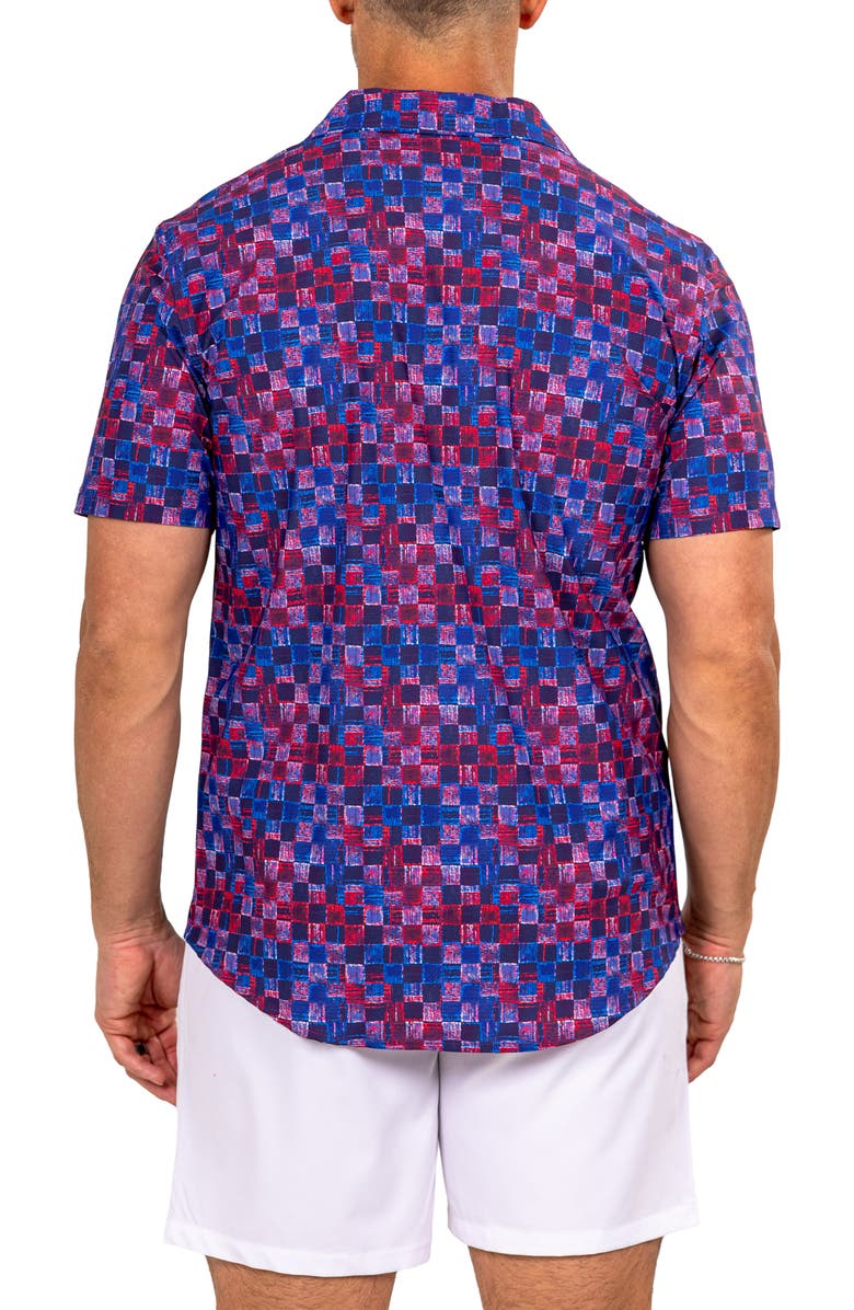 Maceoo Marthy Purple Camp Shirt, Alternate, color, 