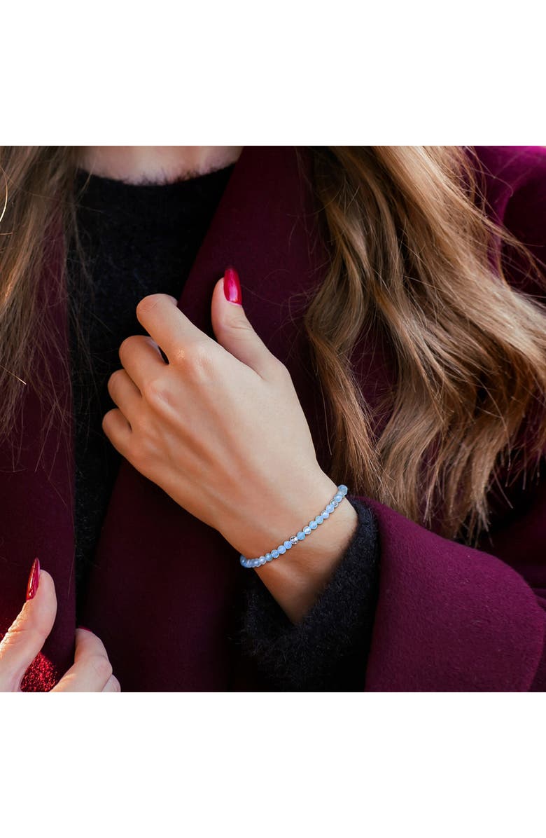 DELMAR Faceted Beaded Bracelet, Alternate, color, Blue