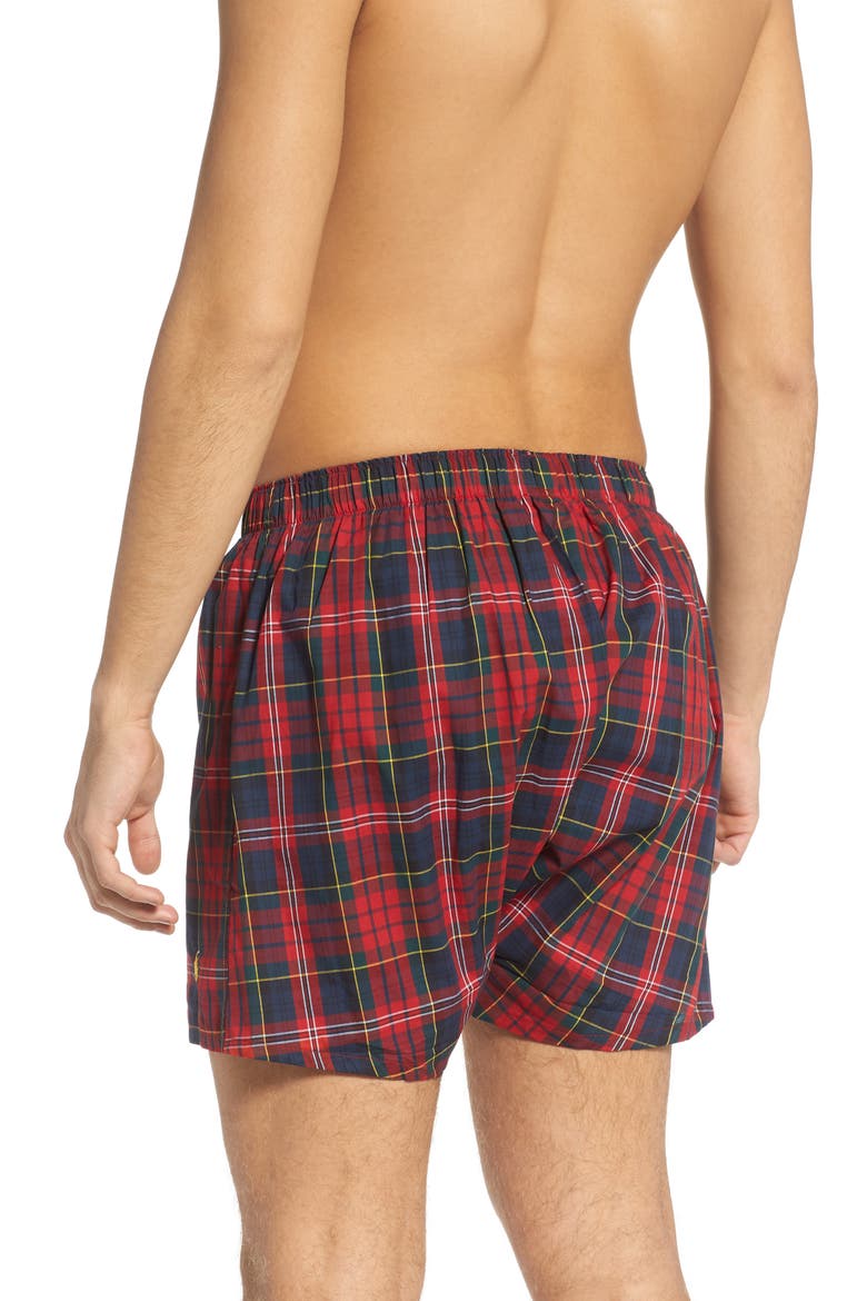 3-Pack Woven Boxers, Alternate, color, POLO BLACK/ GREEN/ RED