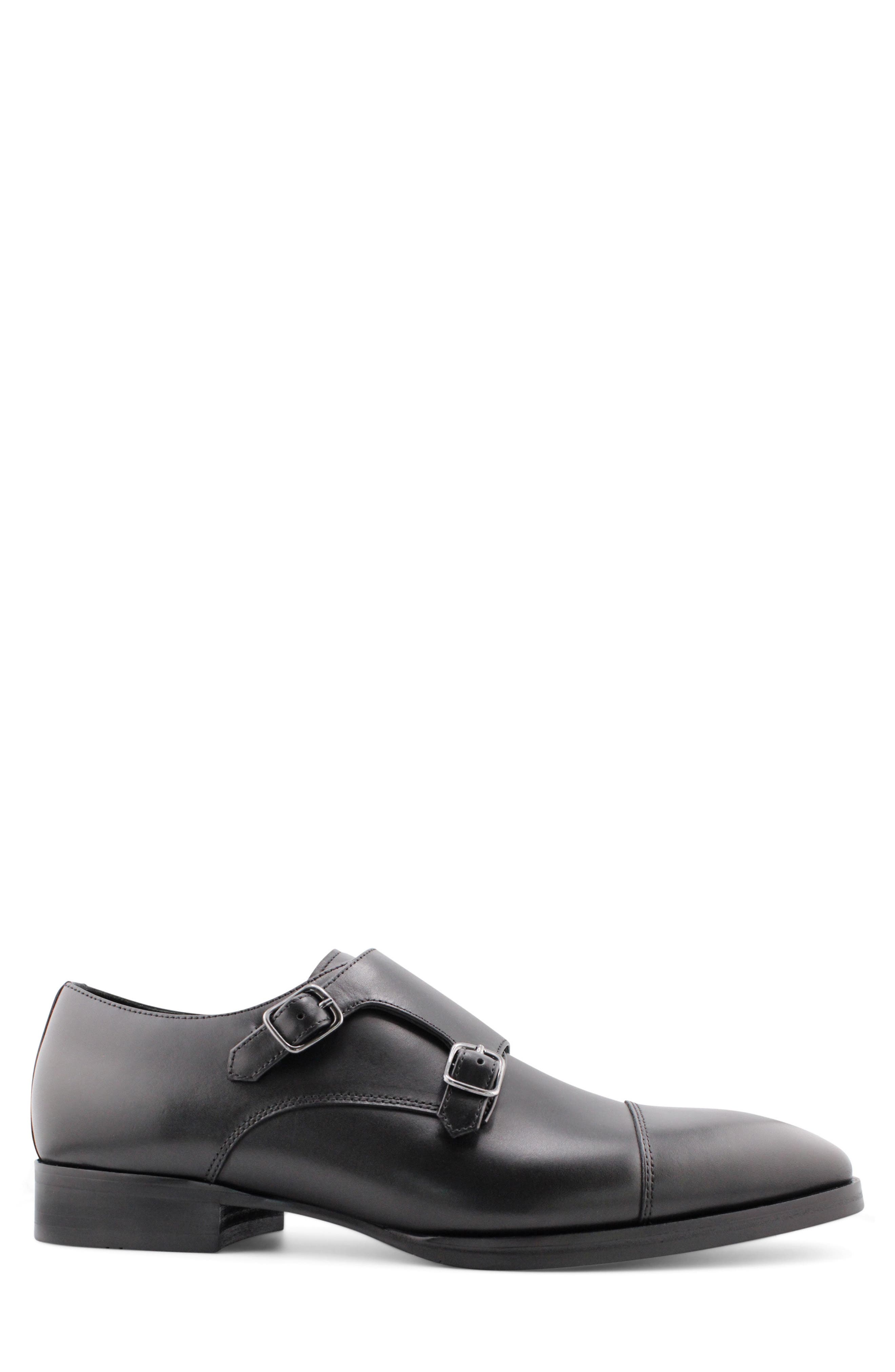 Gordon Rush Brayden Double Monk Strap Shoe, Alternate, color, Black