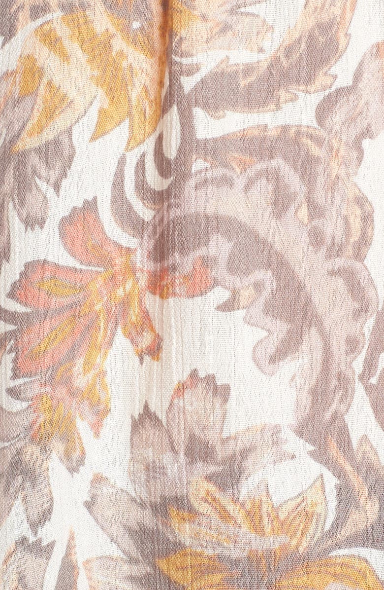 Sun & Shadow Smock Neck Cold Shoulder Blouse, Alternate, color,