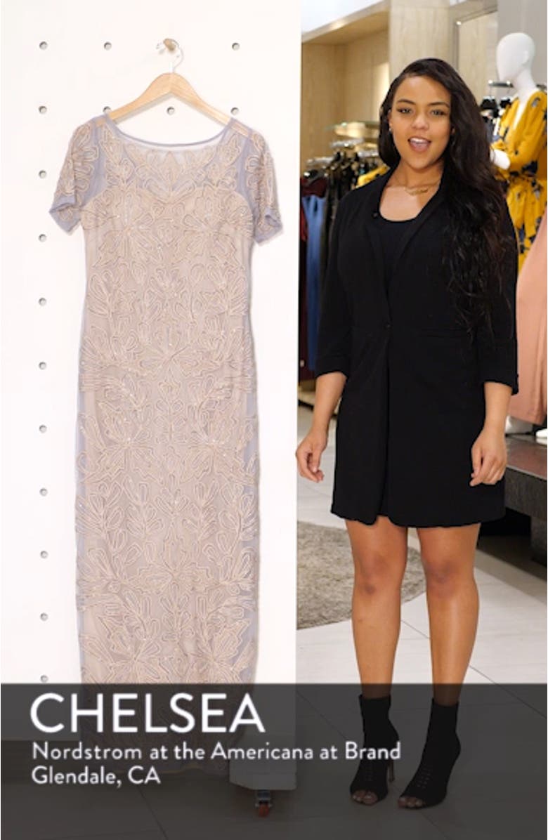 Beaded Soutache Evening Gown, sales video thumbnail