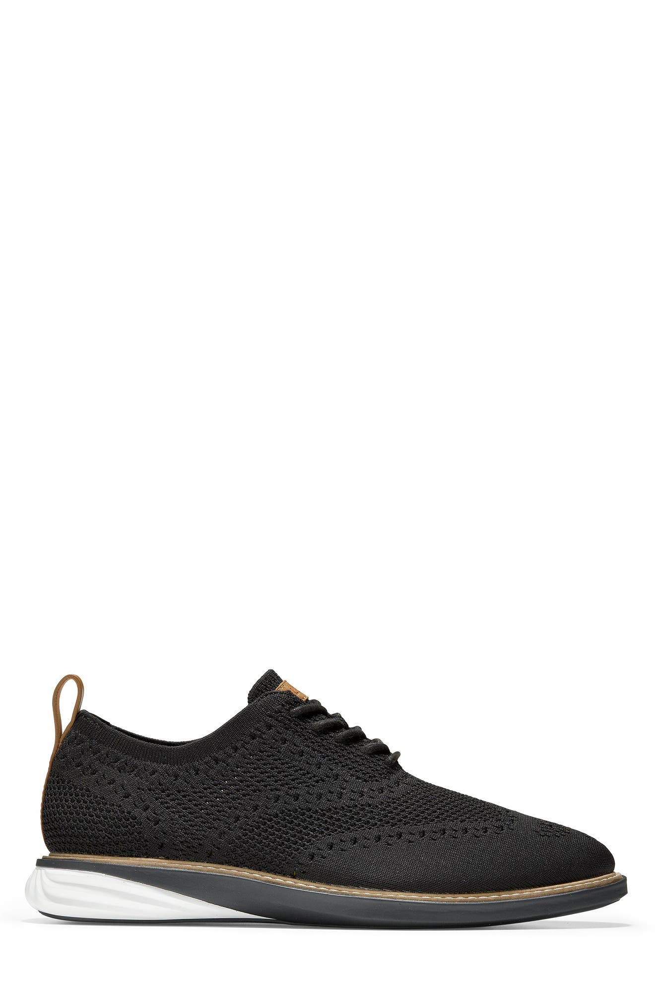 Cole Haan Grandevolution Stitchlite Oxford, Alternate, color, Black Knit