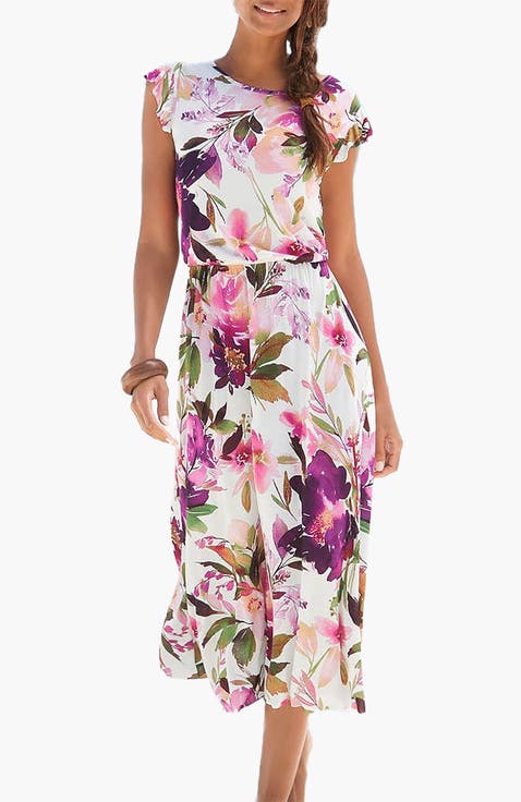 Women's Flutter Sleeve Dress