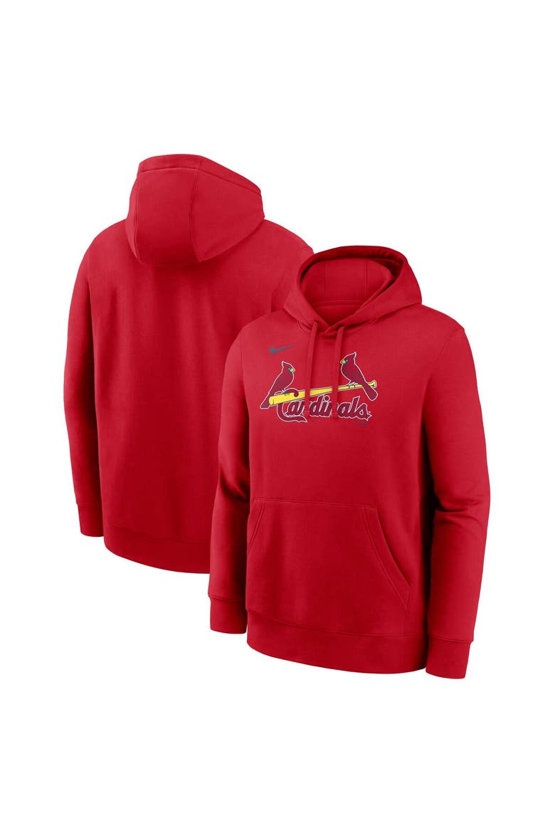 Men's Nike Red St. Louis Cardinals Dri-Fit Club Hoodie, Main, color, Red