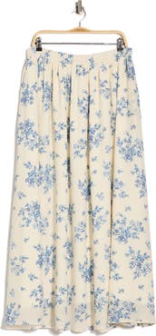 Renee C Leopard Print Flared Midi Skirt