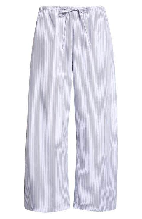 Yoshi Stripe Cotton Blend Drawstring Pants