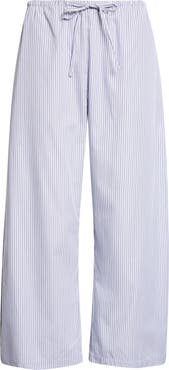 LESET Yoshi Stripe Cotton Blend Drawstring Pants