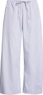 LESET Yoshi Stripe Cotton Blend Drawstring Pants