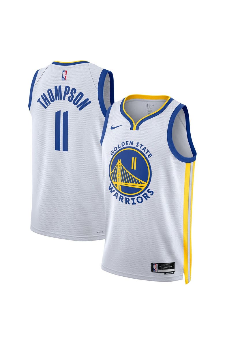 Nike Unisex Nike Klay Thompson White Golden State Warriors Swingman Jersey - Association Edition, Main, color, White