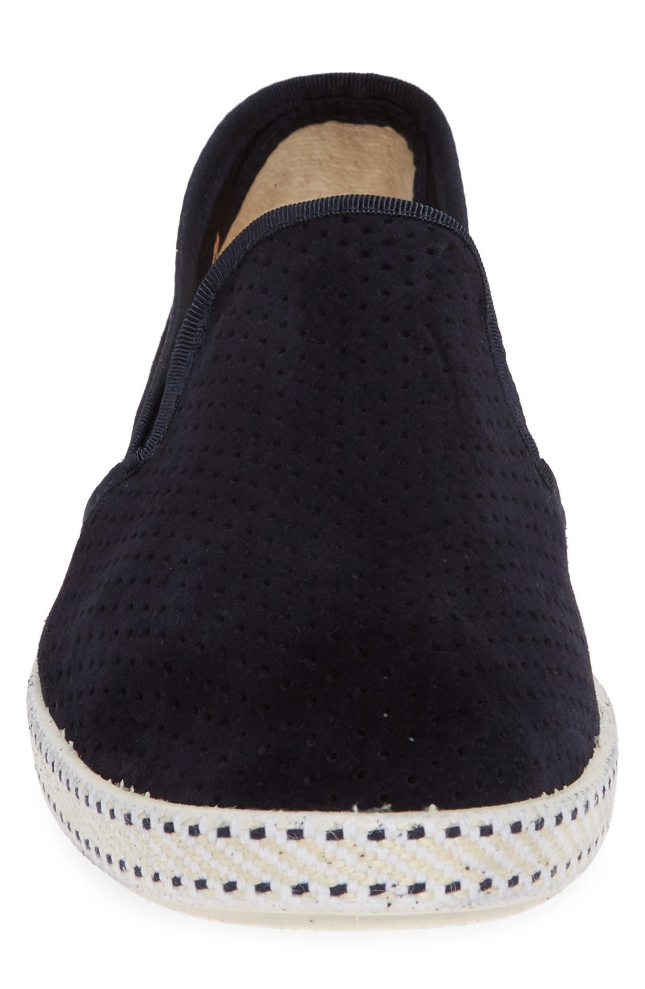 Sultan des Plages Slip-On Sneaker, Alternate, color, MARINE BLUE PERFORATED SUEDE