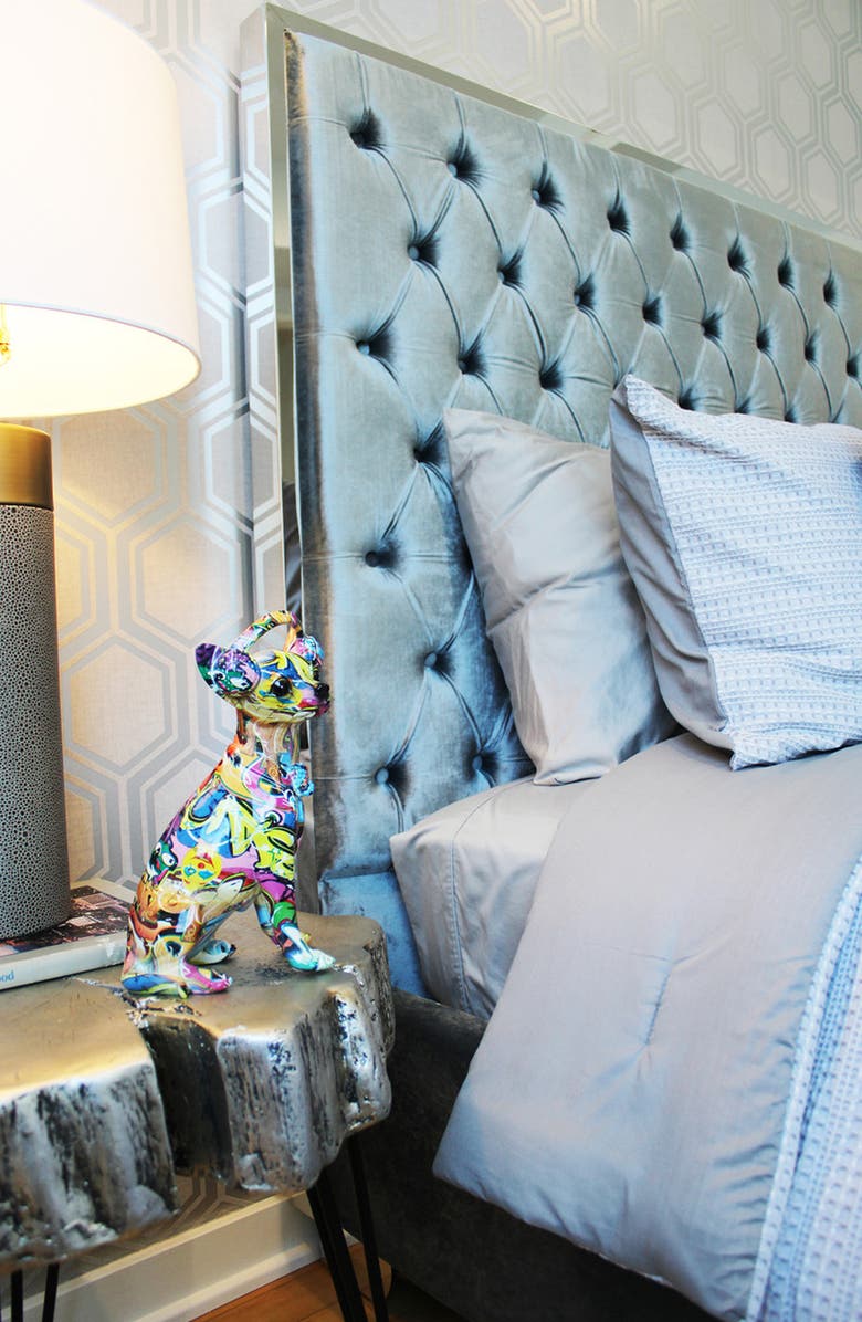 INTERIOR ILLUSIONS Street Art Headphone Chihuahua Statue, Alternate, color, Multi-Color