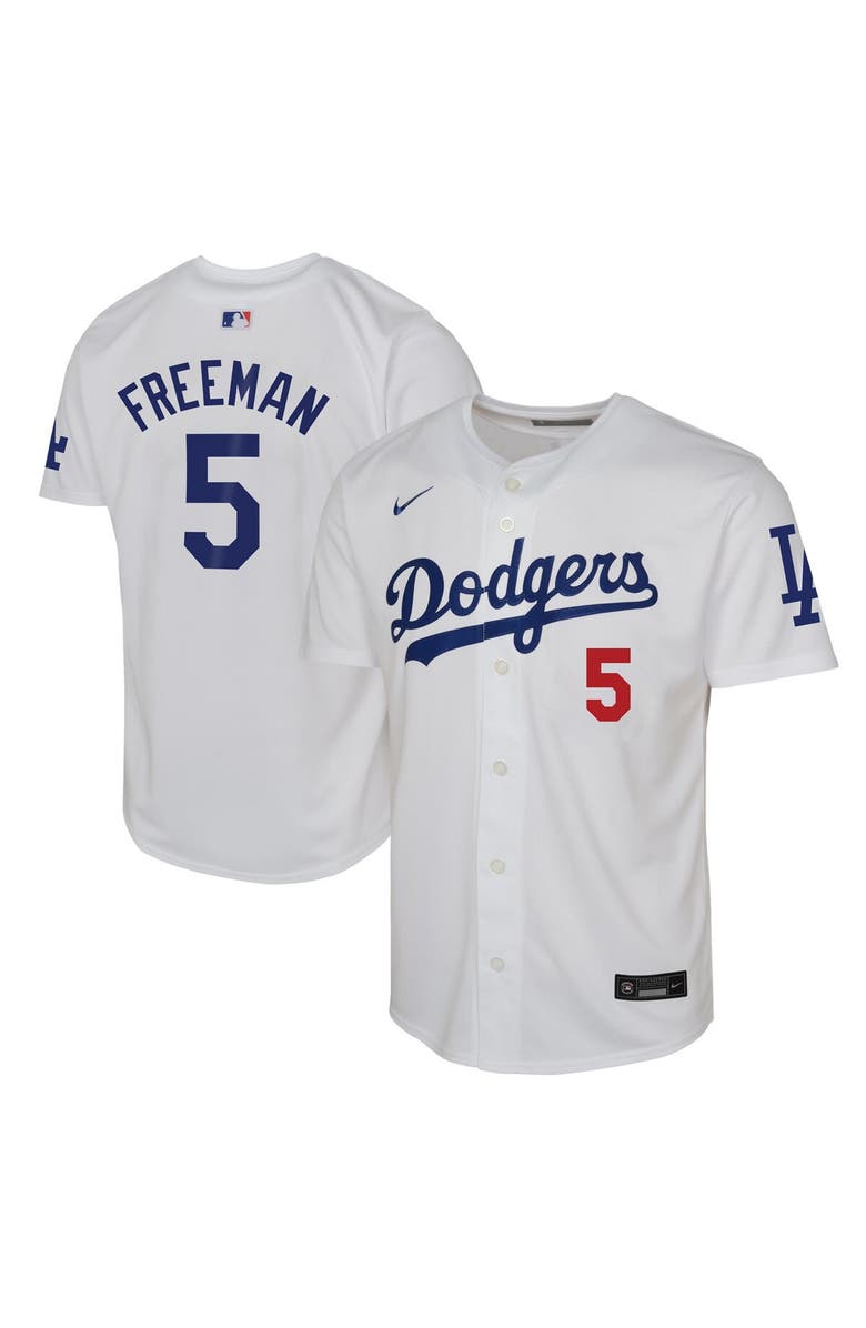Nike Youth Nike Freddie Freeman White Los Angeles Dodgers Home Limited Player Jersey, Main, color, 