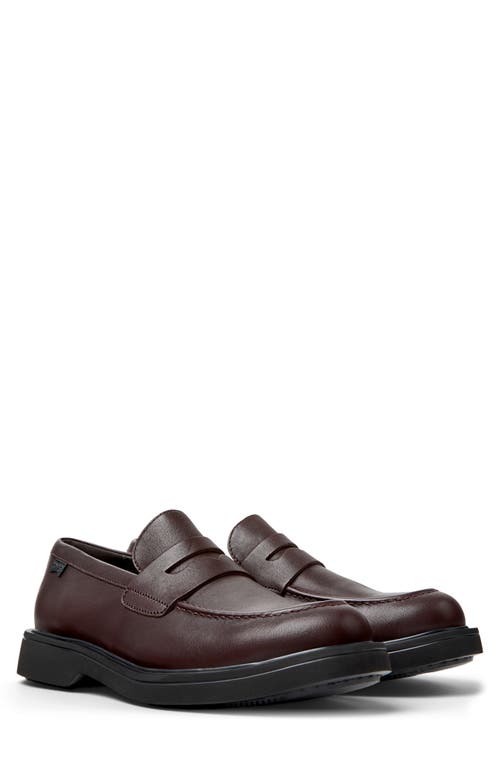Camper Norman Leather Loafers In Brown