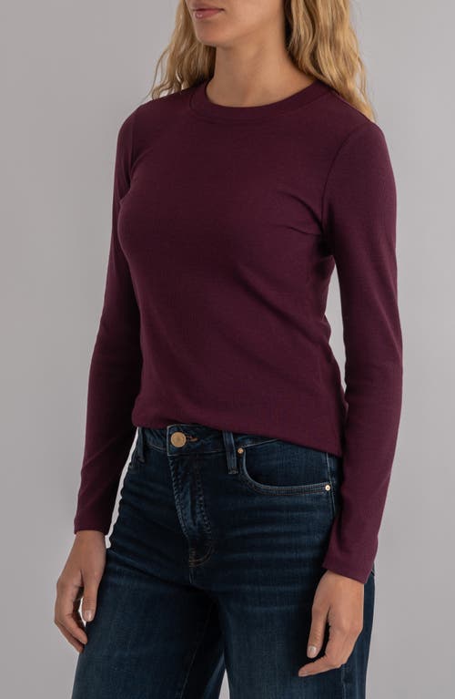 Kut From The Kloth Noelie Rib Top In Brown