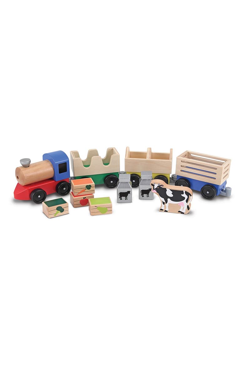 Wooden Farm Train, Alternate, color, MULTI