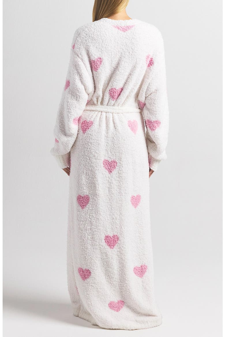 Cozy Knit Unisex Robe, Alternate, color, IVORY SPACED HEARTS