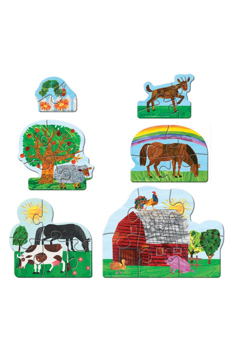 Eric Carle - Farm 6-Pack Mini Puzzles, Alternate, color, Multicolor