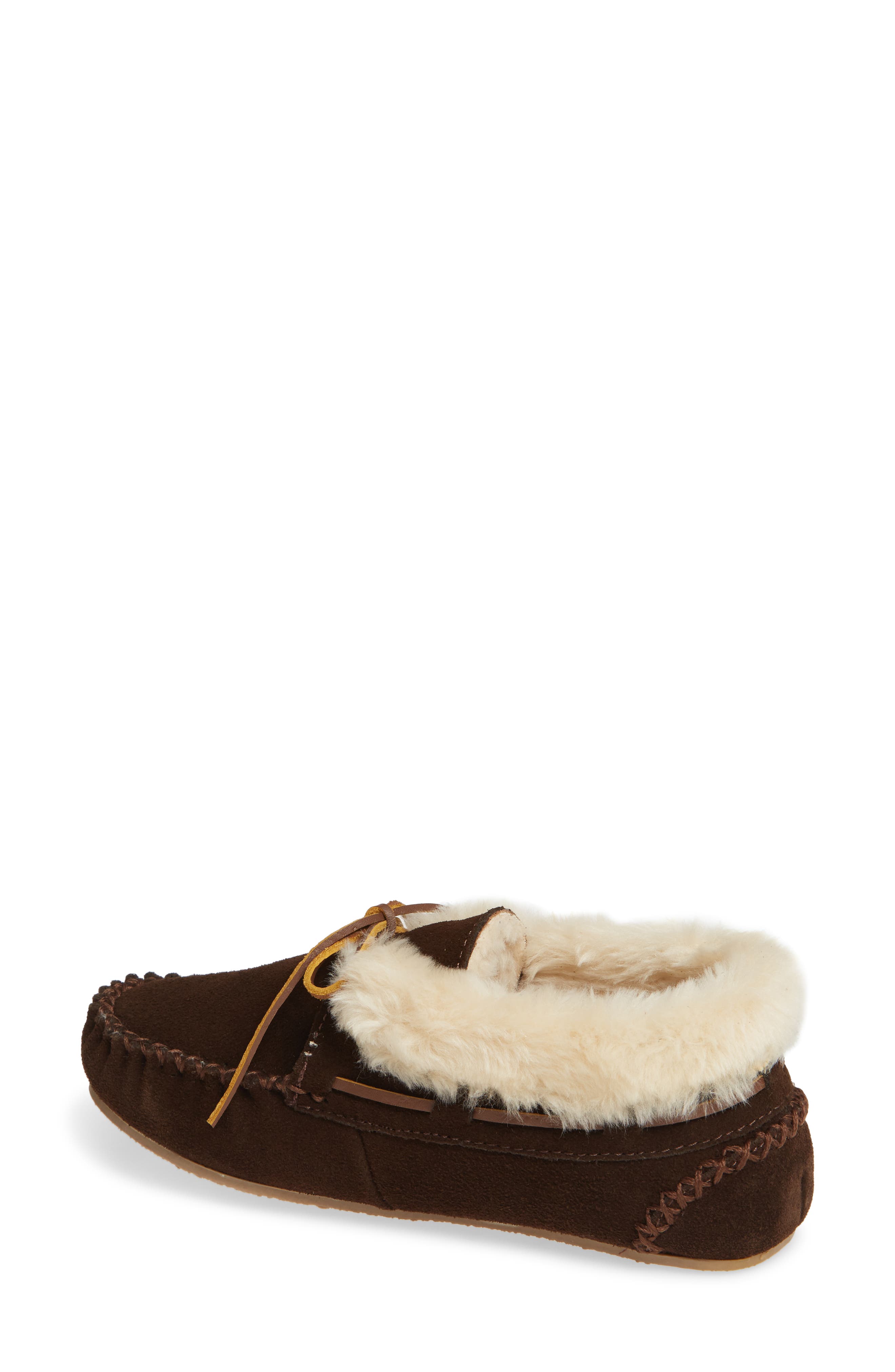 Chrissy Slipper Bootie, Alternate, color, CHOCOLATE SUEDE