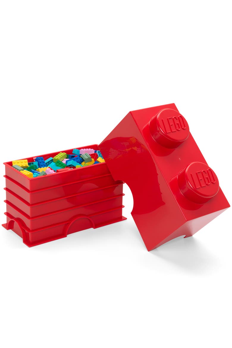 Storage Brick 2, Bright Red, Alternate, color, Multicolored