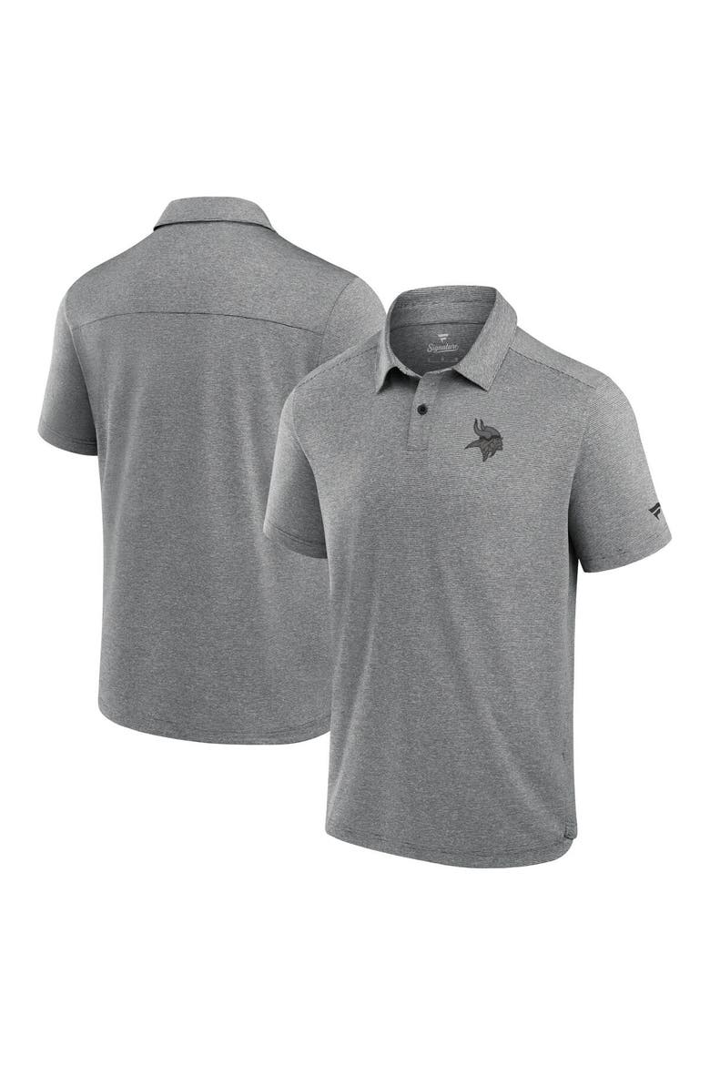 Men's Fanatics Signature Black Minnesota Vikings Front Office Tech Polo Shirt, Alternate, color, Black