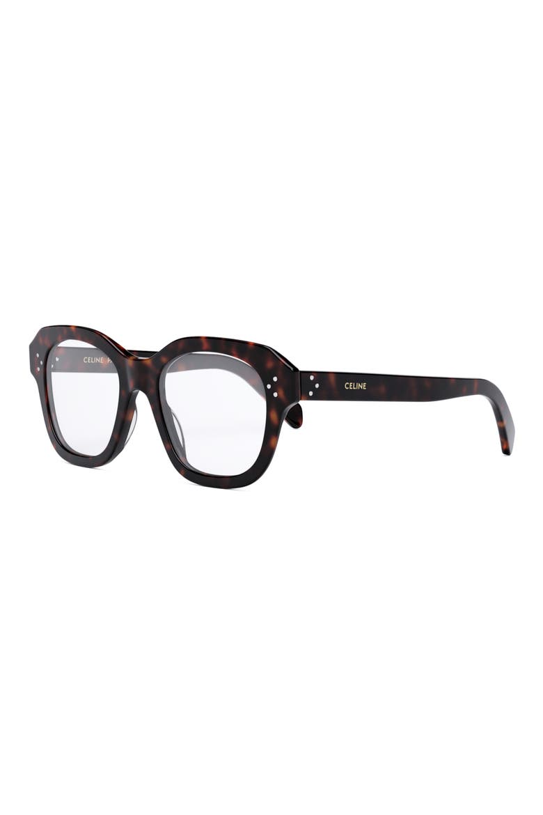 Bold 3 Dots 50mm Butterfly Optical Glasses, Alternate, color, DARK HAVANA