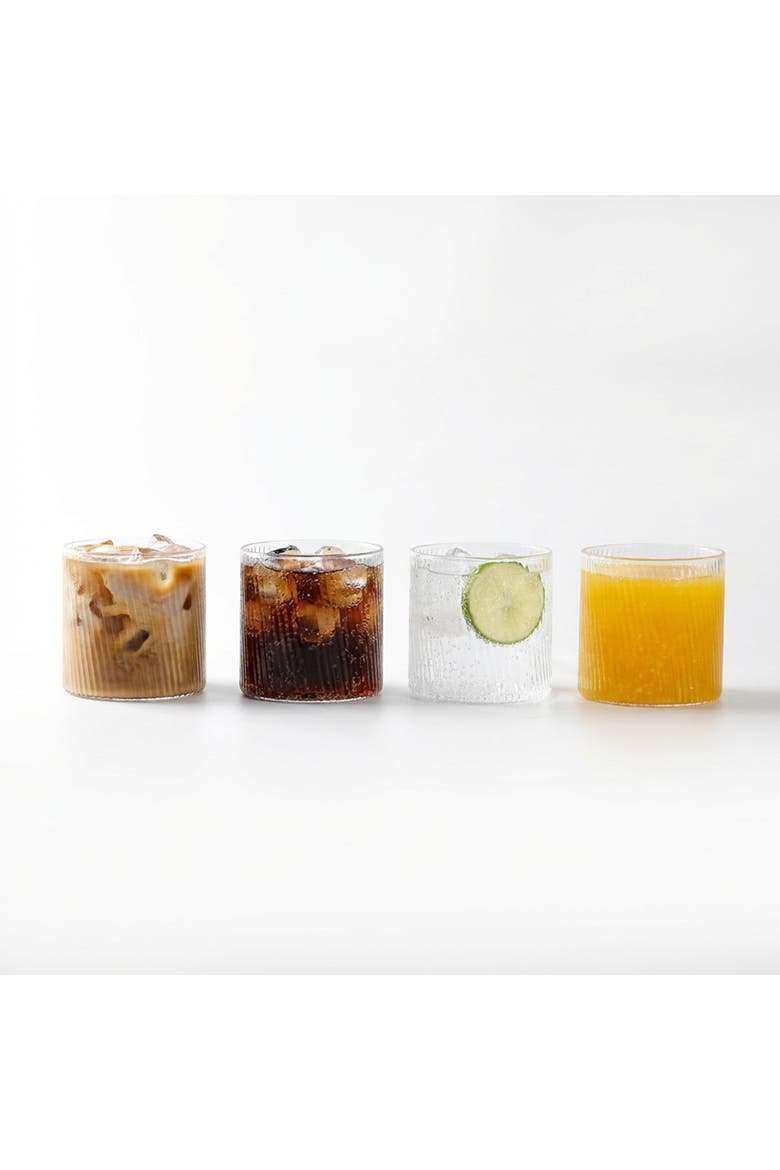 Haven Glassware 4-Piece Set, Borosilicate Glass, Main, color, Clear