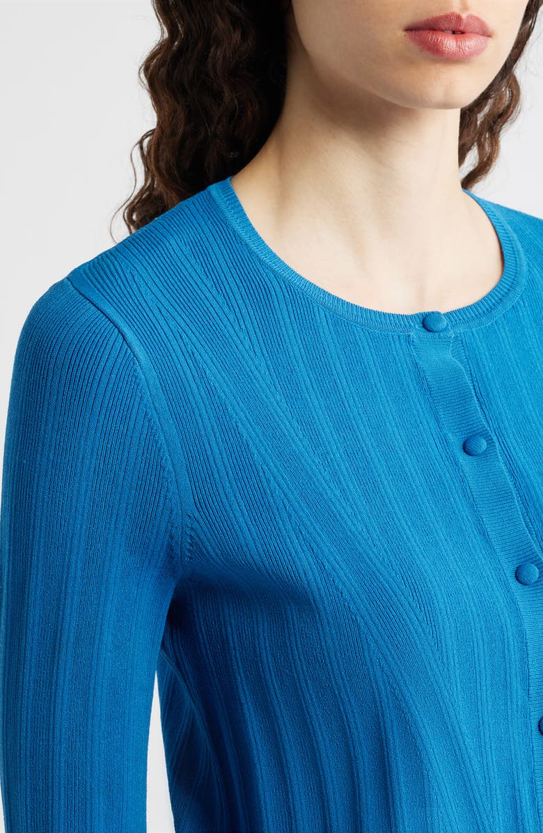 Elie Tahari The Lori Cardigan, Alternate, color, Blue Palace